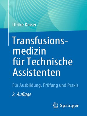 cover image of Transfusionsmedizin für Technische Assistenten